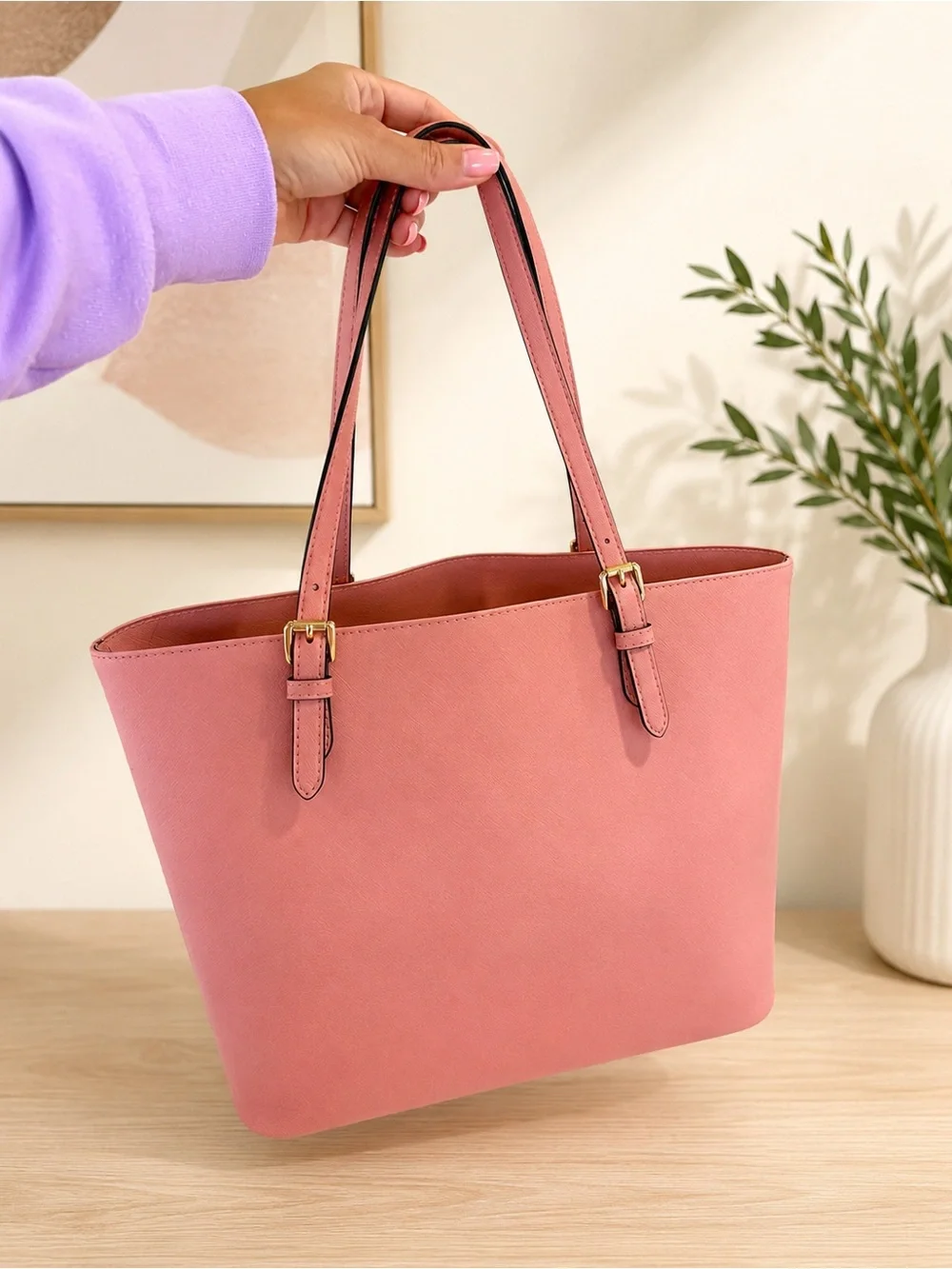 Michael Kors Jet Set Multifunction Pocket Tote – Soft Pink (NWT) 💗